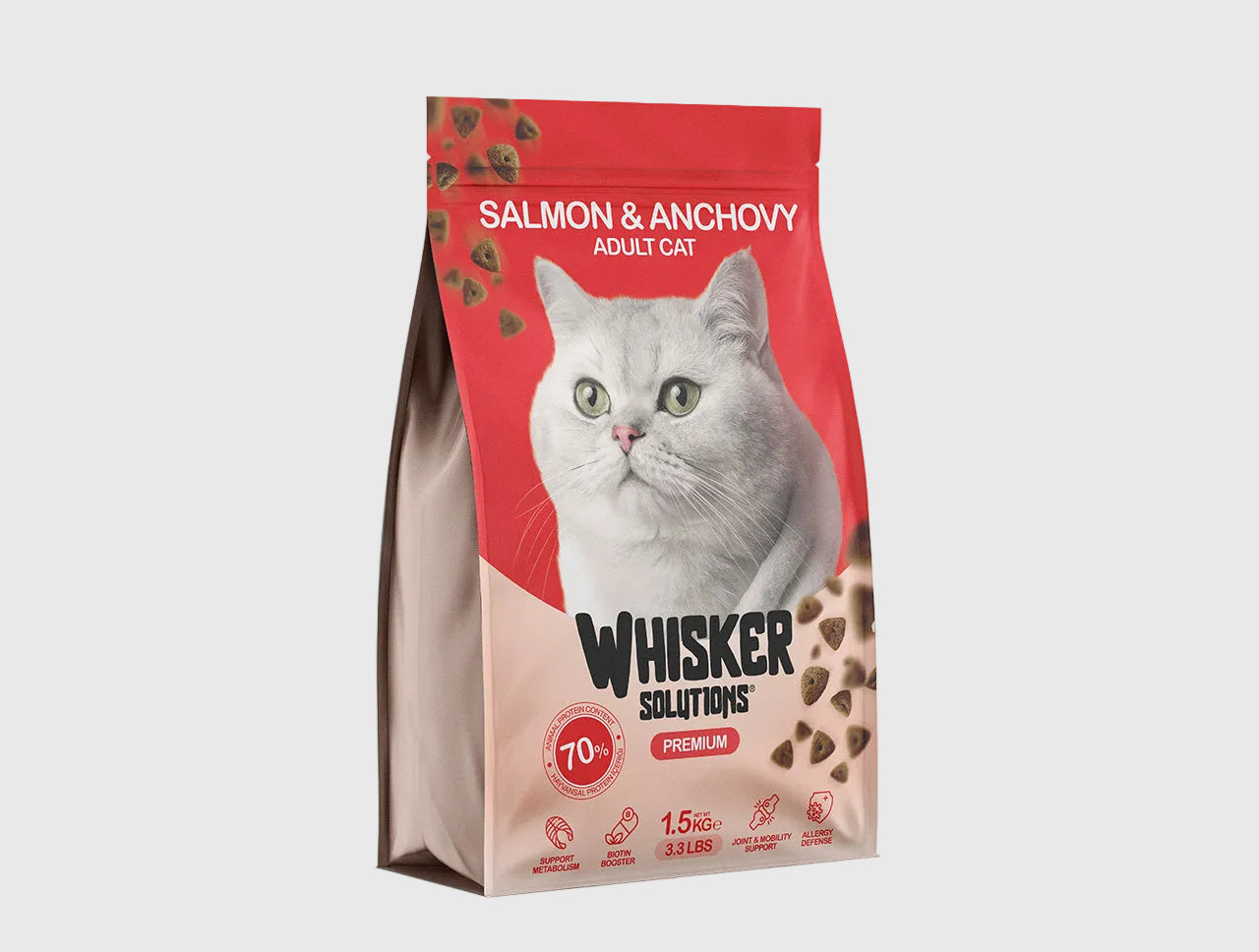 Whisker Solutions Adult Cat Salmon with Anchovy