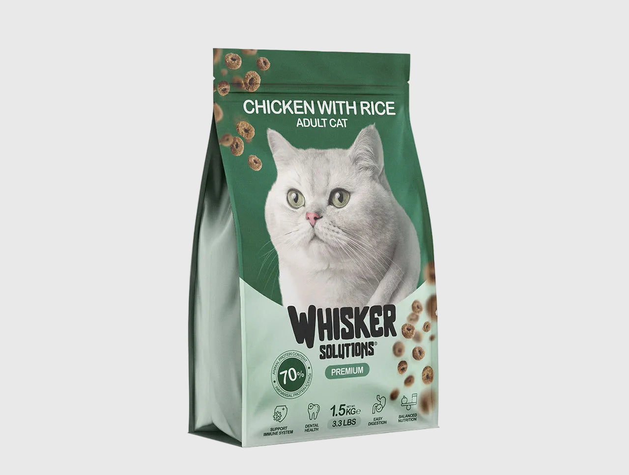Whisker Solutions Adult Cat Chicken with Rice