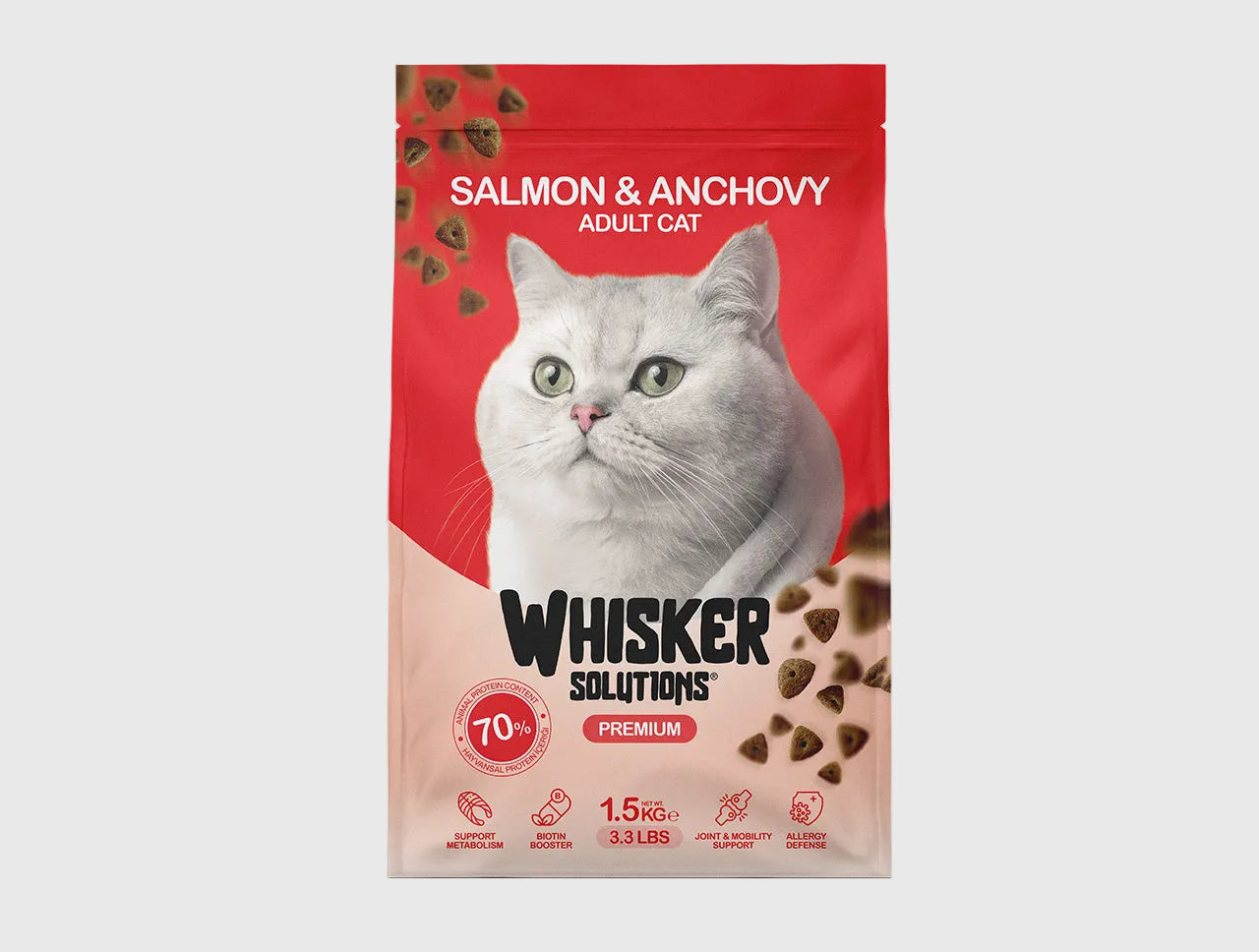 Whisker Solutions Adult Cat Salmon with Anchovy